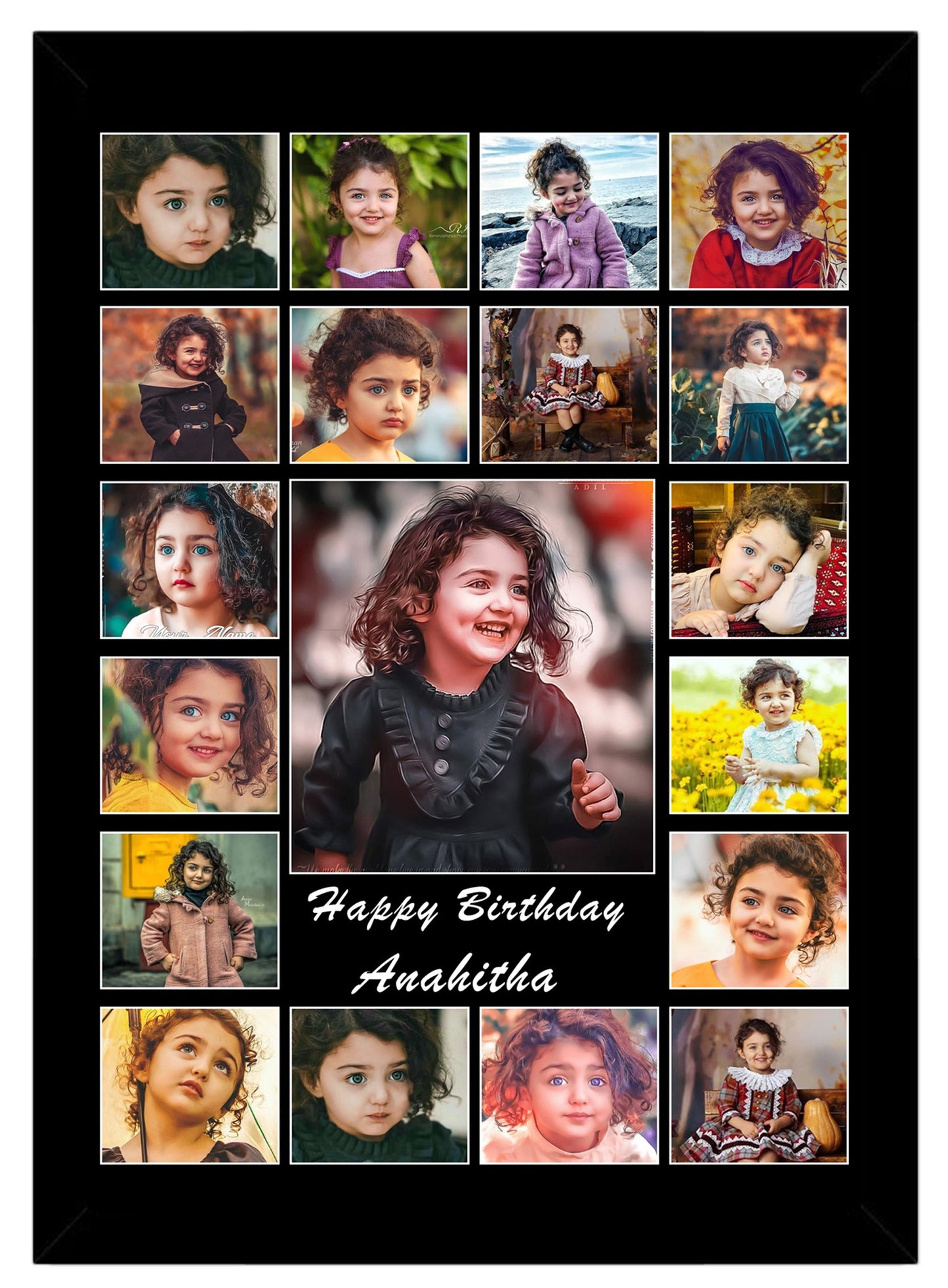 8 By 12 Inch fully customizable photo frame for wall